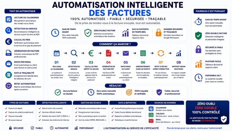 Système d'automatisation des rendez-vous et de la facturation par IA